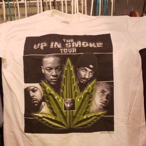 Rare Vintage "The Up in Smoke Tour" white tsheuti